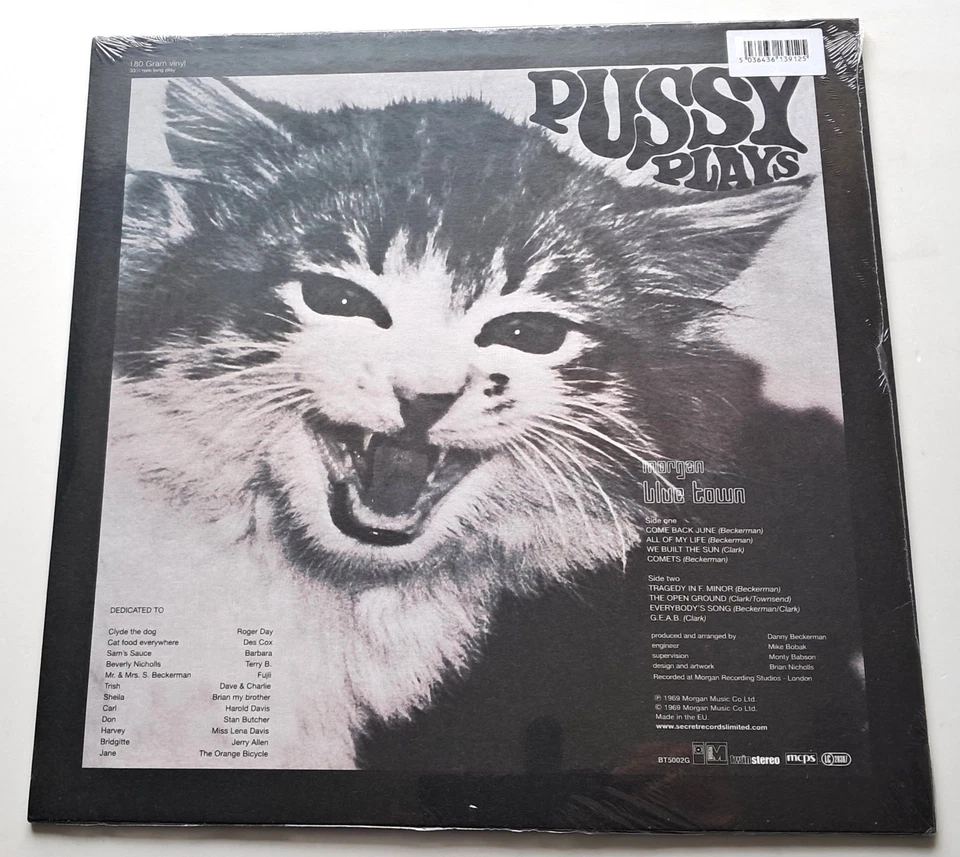 Pussy - Pussy Plays Morgan Blue Town 2022 LTD Pink Vinyl Reissue LP*Sealed* - Image 2 of 2