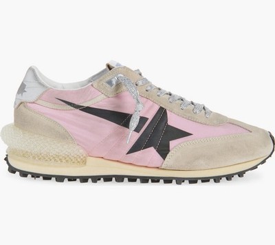 Golden Goose Marathon Sneakers, Women Pink Silver 38 US 8