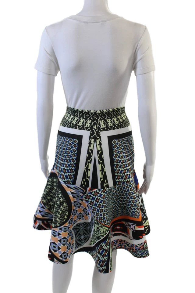 Clover Canyon Womens Abstract Print Pull On Skirt Multi Colored Size Medium - Image 3 of 4