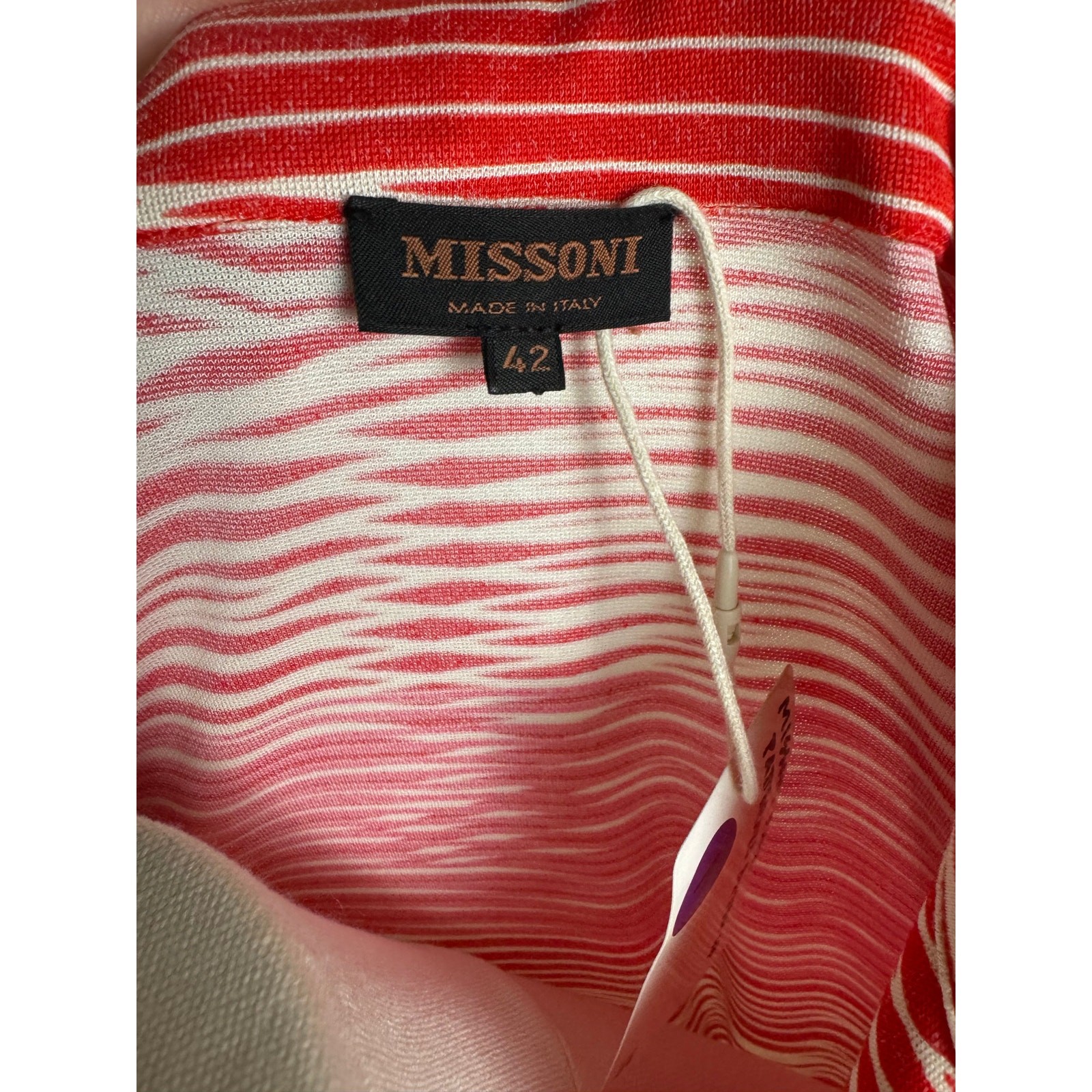 Missoni Pink Patterned Button Up - image 5