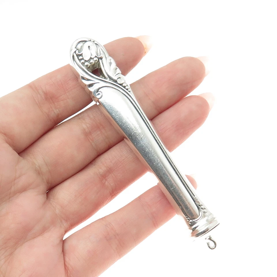 Mango de campana de gloria de primavera de 1942 antiguo de plata de ley 925 internacional Foto 2 de 4