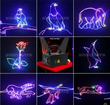 TOP DMX Full Color 3D Animation RGB 500mW Laser Beam DJ Christmas Stage Light KK