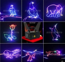 TOP DMX Full Color 3D Animation RGB 500mW Laser Beam DJ Christmas Stage Light KK