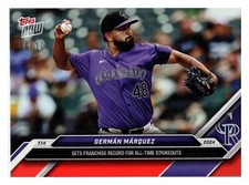 German Marquez Colorado Rockies 2024 Topps Now #421 Red 06/10