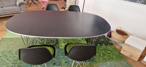 Tisch Fritz Hansen, Superellipse, 180 x 120, Laminat schwarz - Bild 2 von 5