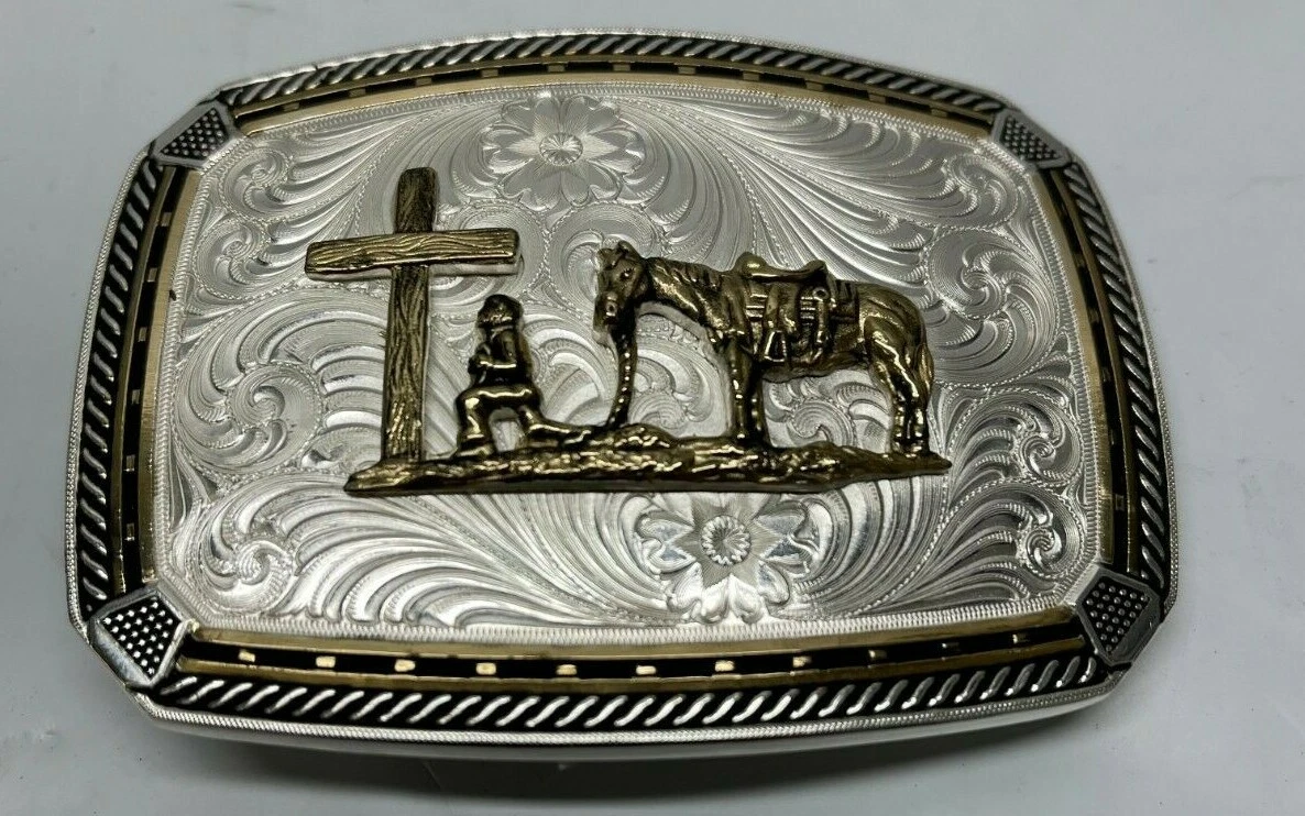 Montana Silversmith Horseshoe Nails and Rope Christian Cowboy