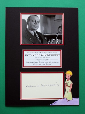 ANTOINE DE SAINT-EXUPERY masterly display The Little Prince