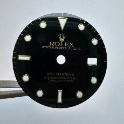 Rolex GMT Master 2 Dial Vintage Zifferblatt Patina T swiss 25 16713 16718 gold