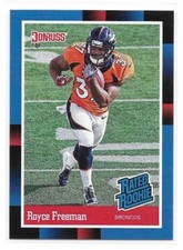 2018 Panini Instant NFL Royce Freeman 1988 Rated Rookies Retro Rookie Card SP. rookie card picture