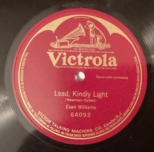 Evan Williams – 78 rpm Victor 64092: DYKES Lead Kindly Light; E cond