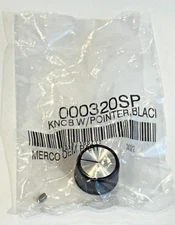 MERCO LINCOLN  FOOD WARMER KNOB WITH POINTER BLACK GENUINE OEM 000320SP