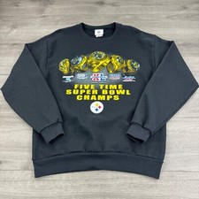 Vintage Pittsburgh Steelers Sweatshirt Super Bowl Champions 2006 Crewneck Rings
