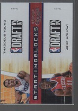 THADDEUS YOUNG / JRUE HOLIDAY  2010-11 CONTENDERS PATCHES STARTING BLOCKS  #17