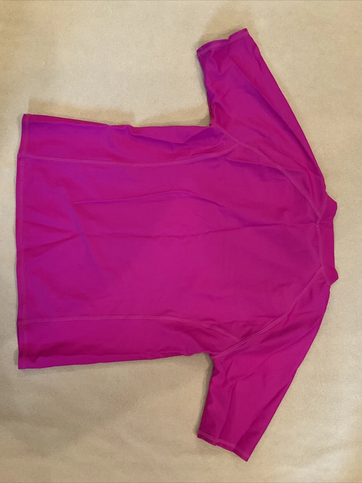 LL Bean Traje De Baño Top Rashguard Grande 14/16 Niñas Rosa Foto 3 de 3