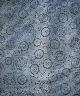 Sewing Fabric Cranston Blue Ombre Medalion Stripe Sprague House 2ydX45'' Cotton