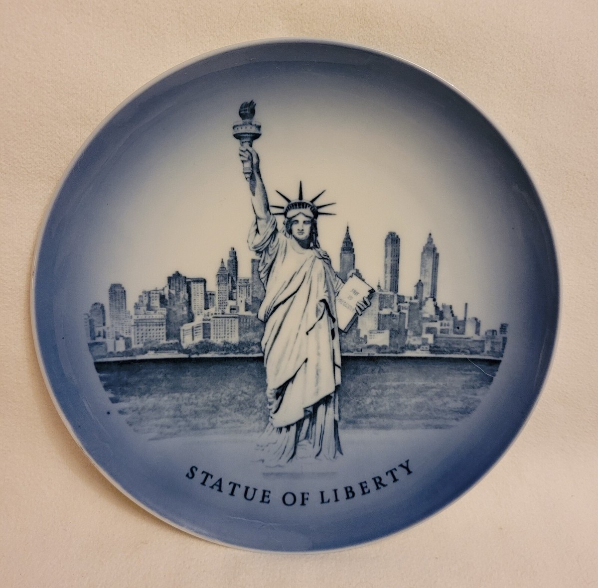 ROYAL COPENHAGEN Denmark Statue Of Liberty 8” Plate RARE | eBay
