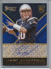 Jimmy Garoppolo 2014 Panini Select Blue Prizm Autograph Rookie #06/10