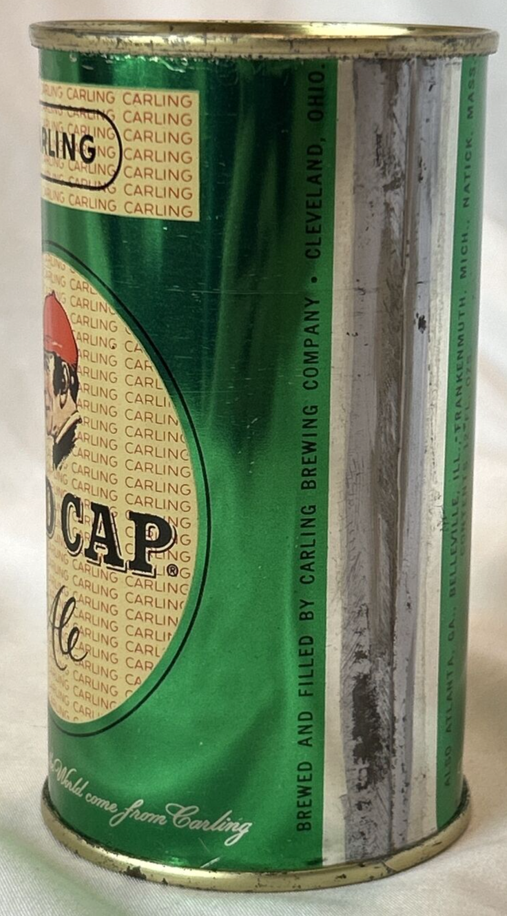 1950's Carling RED CAP ALE Flat Top NonOI Beer USBC11917.5