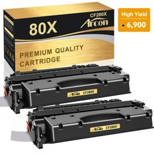 2PK CF280X High Yield BK Toner For HP LaserJet Pro 400 M401dn M401dw P2035