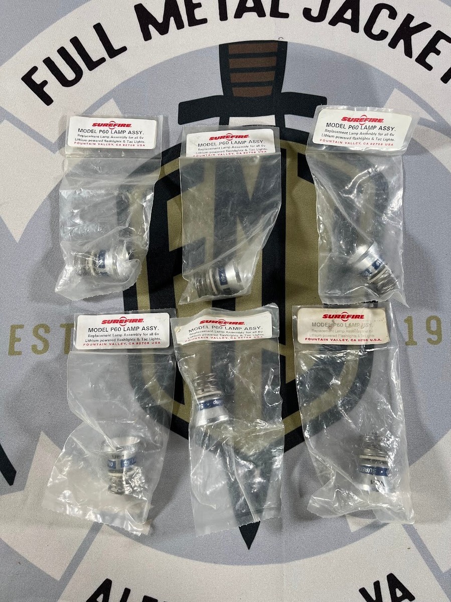 SUREFIRE 6p、バルブASSY、3vリチウム電池4本、ホルダーset Z41 Style McClicky Tailcap for Surefire 3P 6P 9P 6Z D2 D3 Z2 Z3 C2