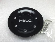 Helo Gloss Black HE912 5/6 Lug Wheel Rim Center Cap HE912CAP-GB