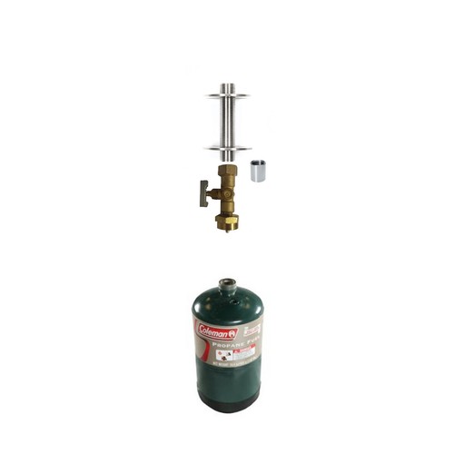 EasyFirePits DK Kit; 1lb Camping LP/ Propane Tank Kit for Gas Fire Table/ Bowls - Picture 2 of 2