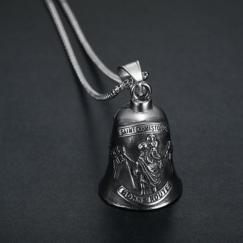 St. Christopher Guardian Bell Motorrad Lucky Bell Edelstahl Ride Bell - Bild 3 von 12