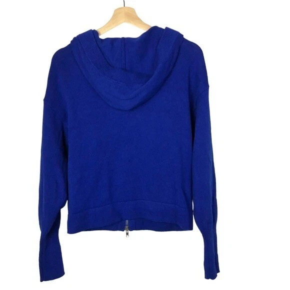 Cabi Royal Blue Dress Up Zip Hoodie Sweater S 5460