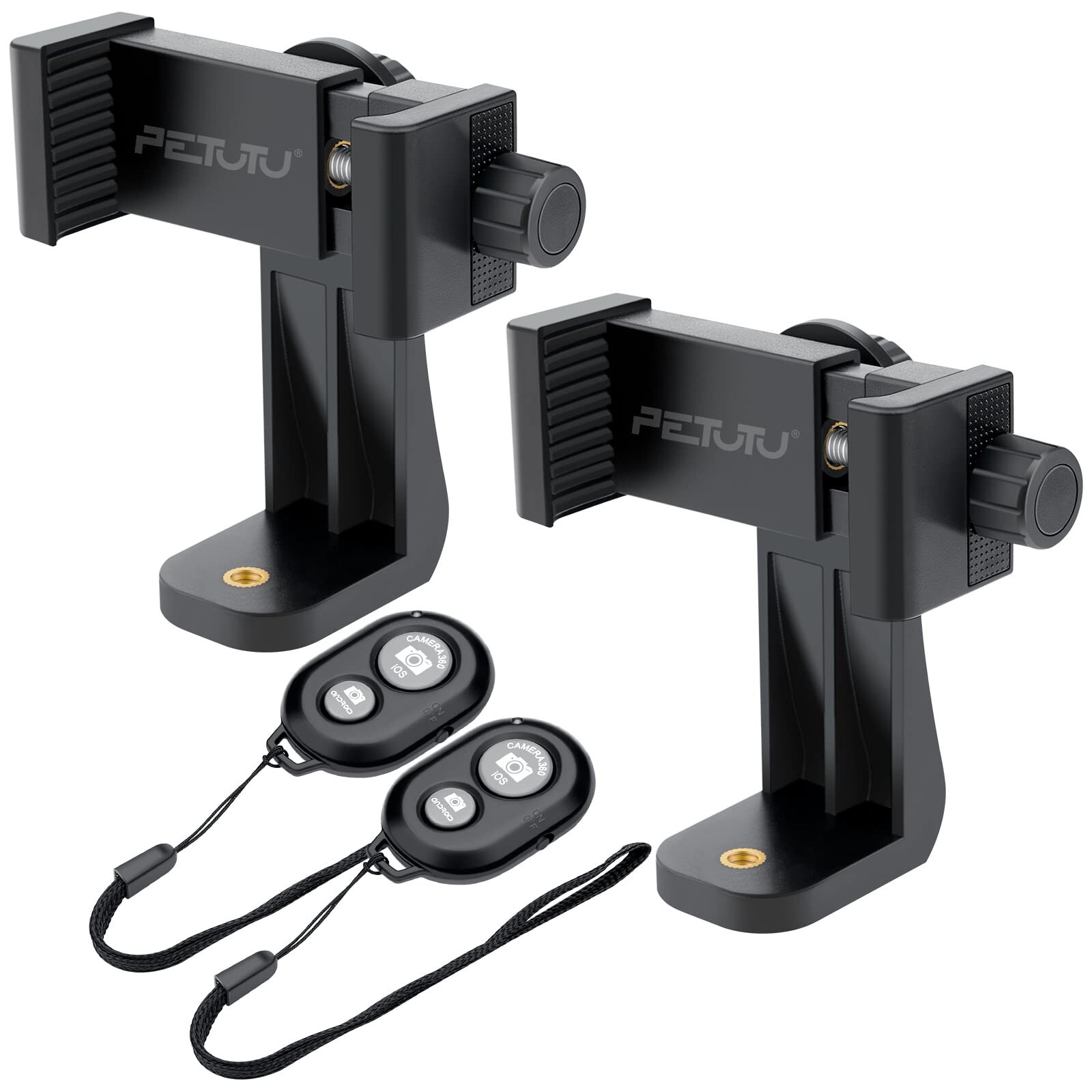 Smartphone Tripod Mount Adapter with Remote Controller and Adjustable Phone Holder