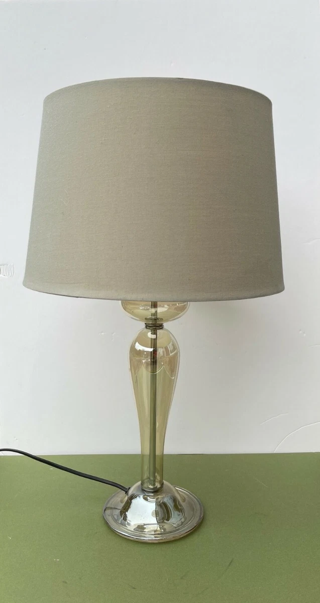 Brown glass lamp base deals