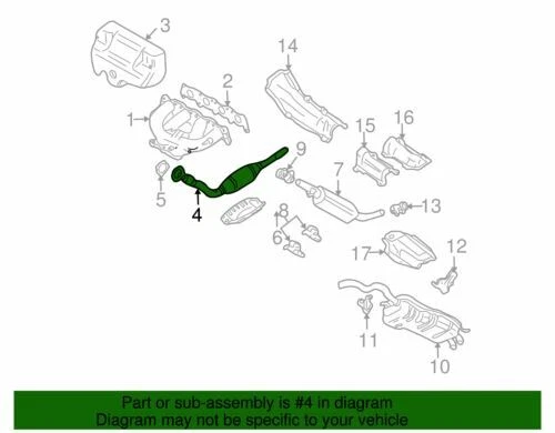 Convertidor y tubo catalizador de golf Beetle original Volkswagen 1999-2004 1J0-254-509-X Foto 2 de 2