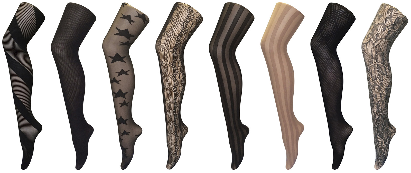 Women's Thin Fancy Patterned Semi Opaque Designer Tights 8-14 UK | eBay