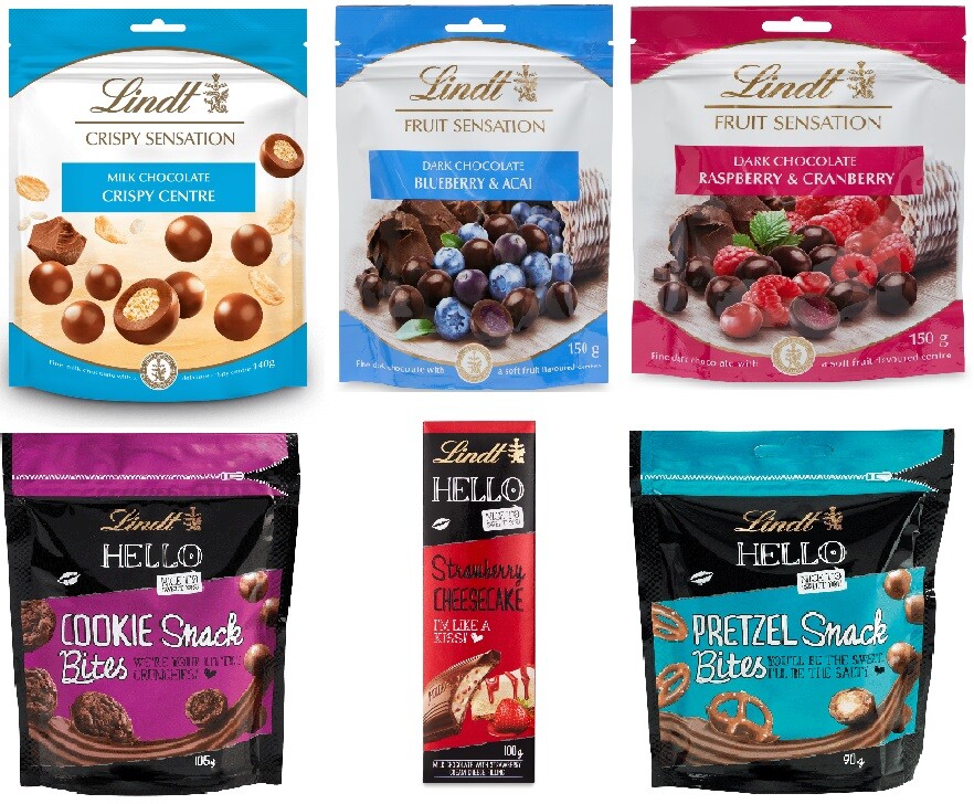 Lindt - 狂夜ページ LINDT Fruit Sensation, Crispy Sensation& Cheesecake Bite