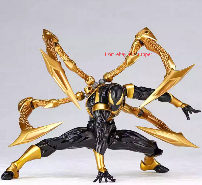 Kaiyodo Revoltech Amazing Yamaguchi Black Iron Spider-Man Comics
