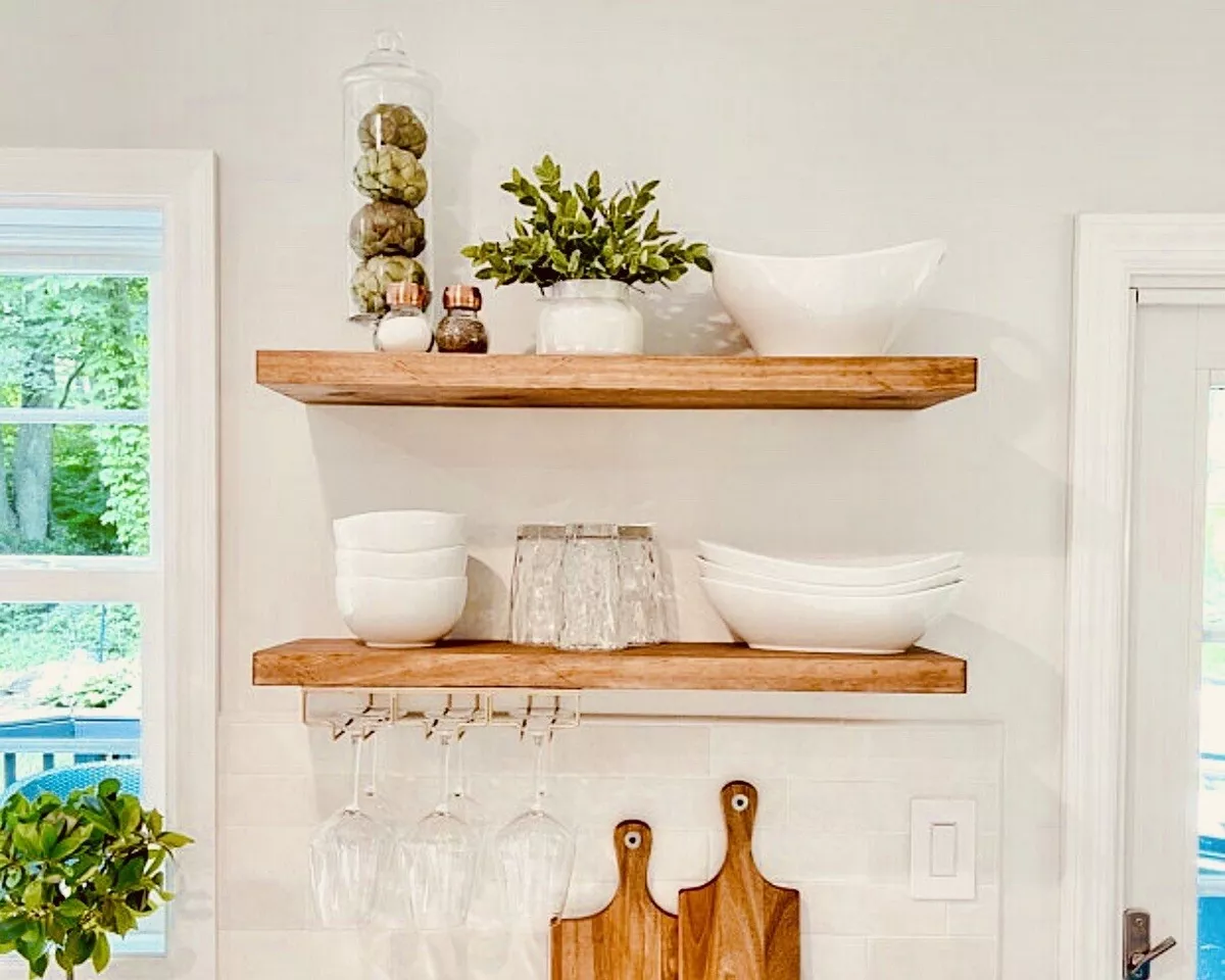 KITCHEN Floating Shelves USA MADE Designer Shelves Shelf Hardware Custom Sizes