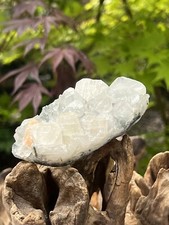 White Apophyllite Cluster Bed AA 195g 27