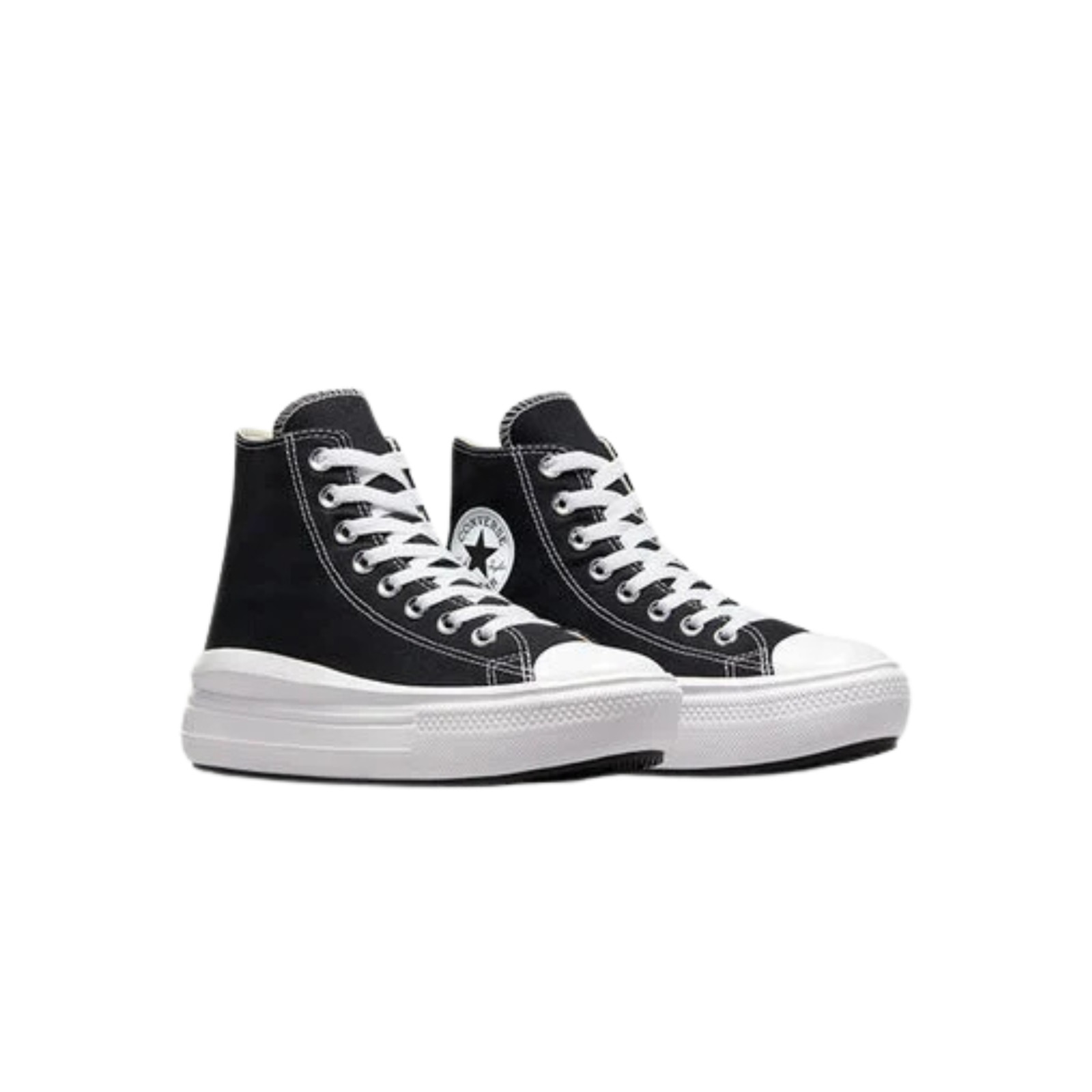 Converse Chuck Taylor All Star Move Platform Women's Sneakers Black/Ivory/White thumbnail 5