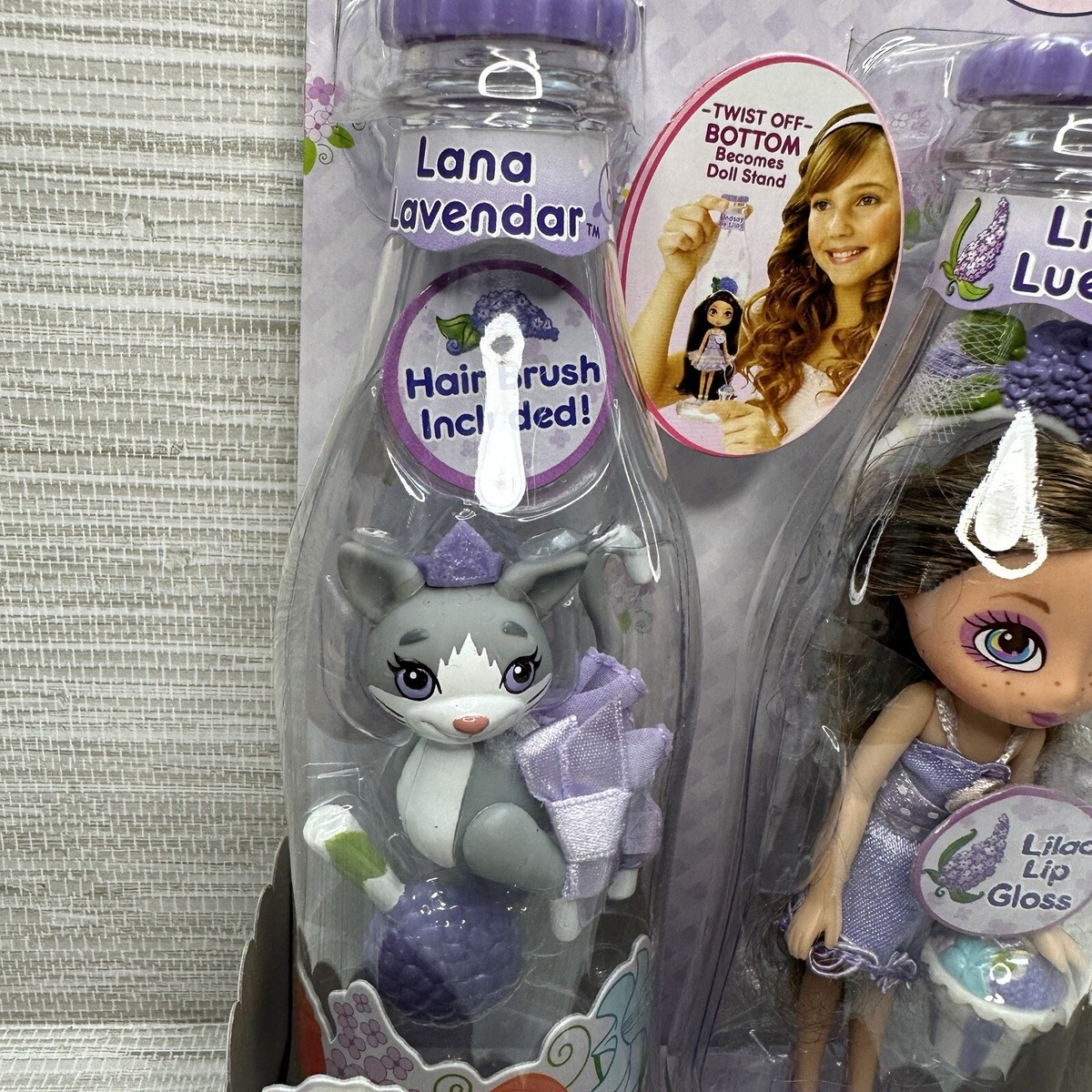 NEW MGA Yummi-Land Flower Pop Girls Lindsay Lue Lilac Doll Pet Cat