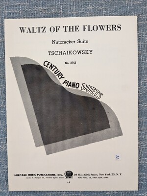 Waltz Of The Flowers Nutcracker Suite Piano Duets 1956