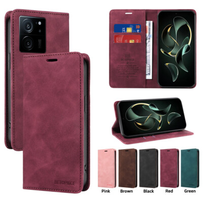 For Redmi and Xiaomi ''All'' Series Magnetic Leather Flip Card Wallet Case Cover