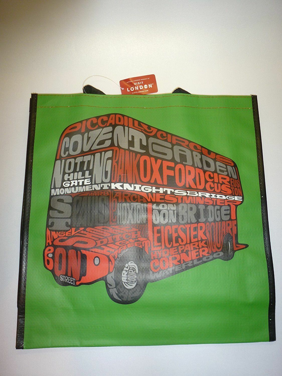 Visit London Red Bus & Cab Shopper Shopping Bag London taxi