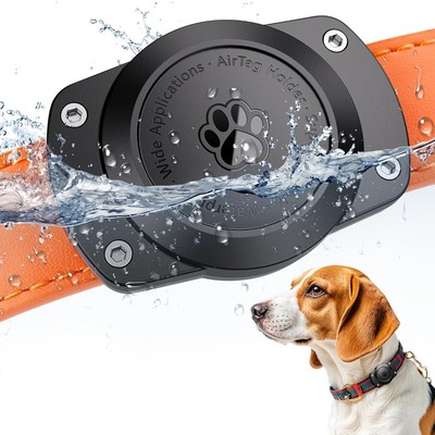IPX8 Wasserdichter Airtag Hundehalsbandhalter, Halterung für Hunde und Katze (1)