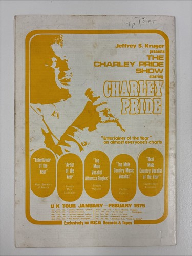 Country Music People Magazine December 1974 Johnny Cash Tennessee Club Ray & Ian - Picture 2 of 2