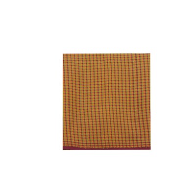Ancien Bordeaux 100%Pur Soie Sari Tissé À La Main Vestige 3,7 m Tissu