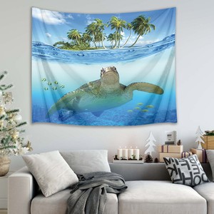 Tropical Sea Turtle Tapestry Living Room Bedroom Dorm Home Decor
