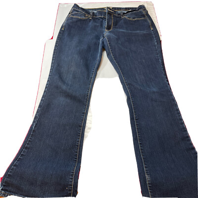 OLD NAVY The Flirt BOOTCUT JEANS size 10 DARK blue flared leg