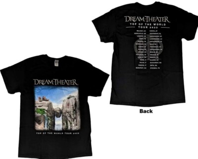 DREAM THEATER UNISEX T-SHIRT: TOTW COVER ART TOUR 2022 BLACK EX TOUR SMALL
