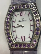 Lucien Piccard Blue Topaz Ladies Tonneau Swiss Watch - 27033PR - New Battery