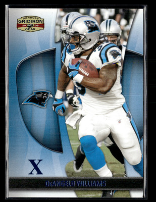 De'Angelo Williams 2009 Gridiron Gear Blue X 10/25 #25