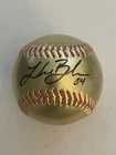 Lake Bachar SIGNED Gold Baseball Miami Marlins AUTO *read*